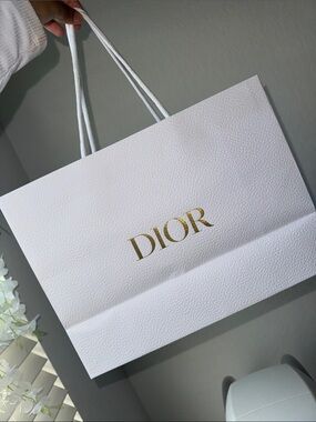 Dior White Gift Bag for Gifts or storage